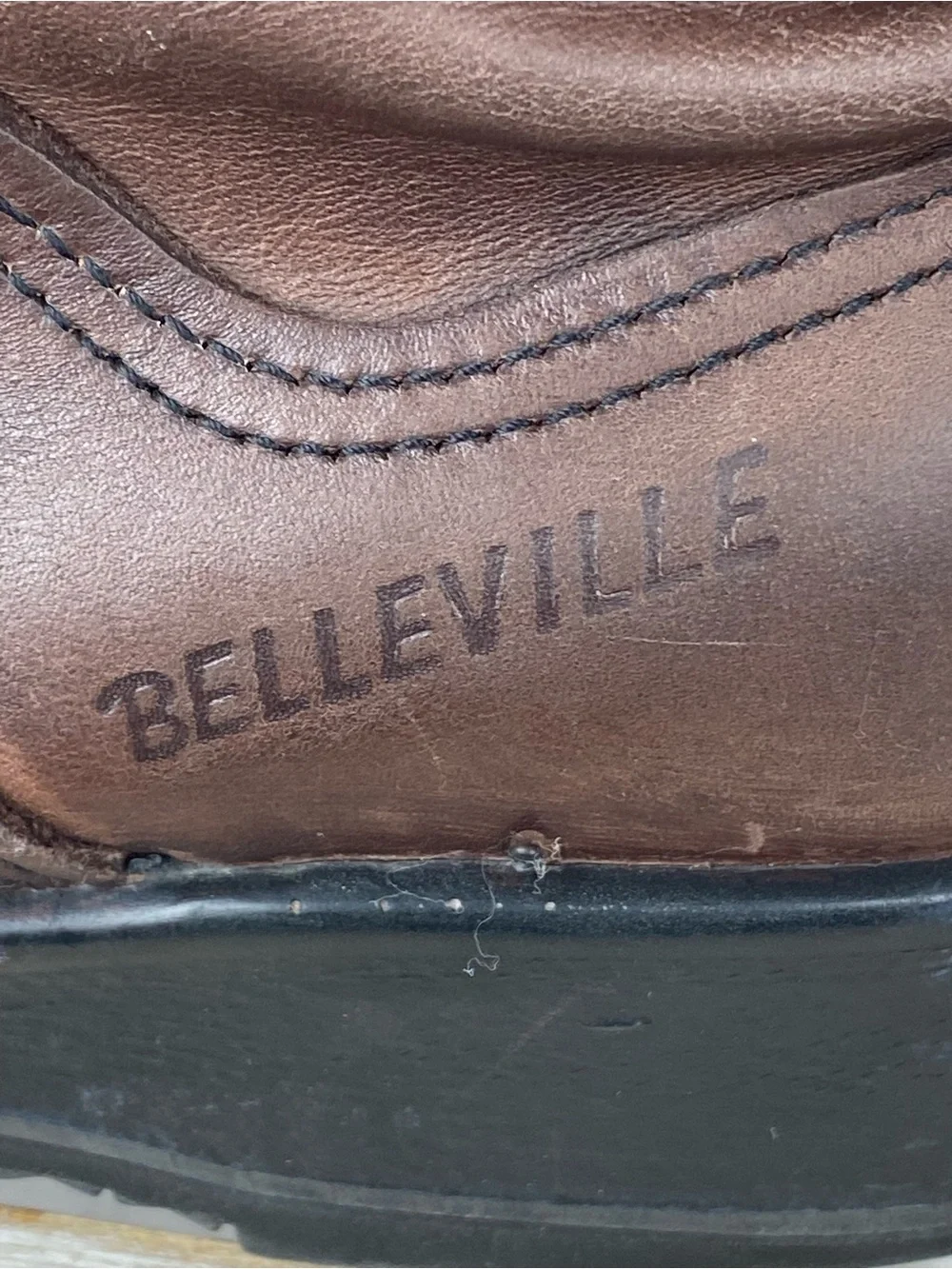 Belleville brown leather steel toe flight combat boots unisex Men 5.5W Women7.5W